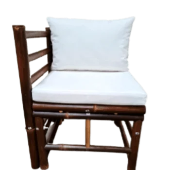 bamboo sofa corner living room furniture With waterproof bottom cushion and back pillow