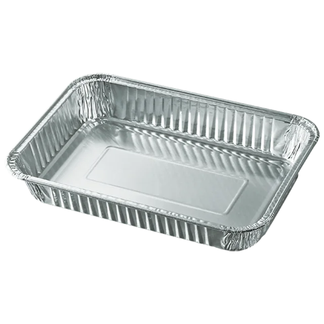 225x177x30mm 930ml Disposable Aluminum Trays for Baking Barbecue Grill Convenient and Recyclable Alu Foil Containers