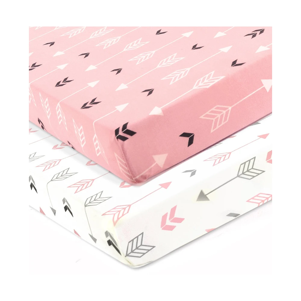 Customized crib sheet with 100% organic cotton for Baby Buy At Best Competitive Price