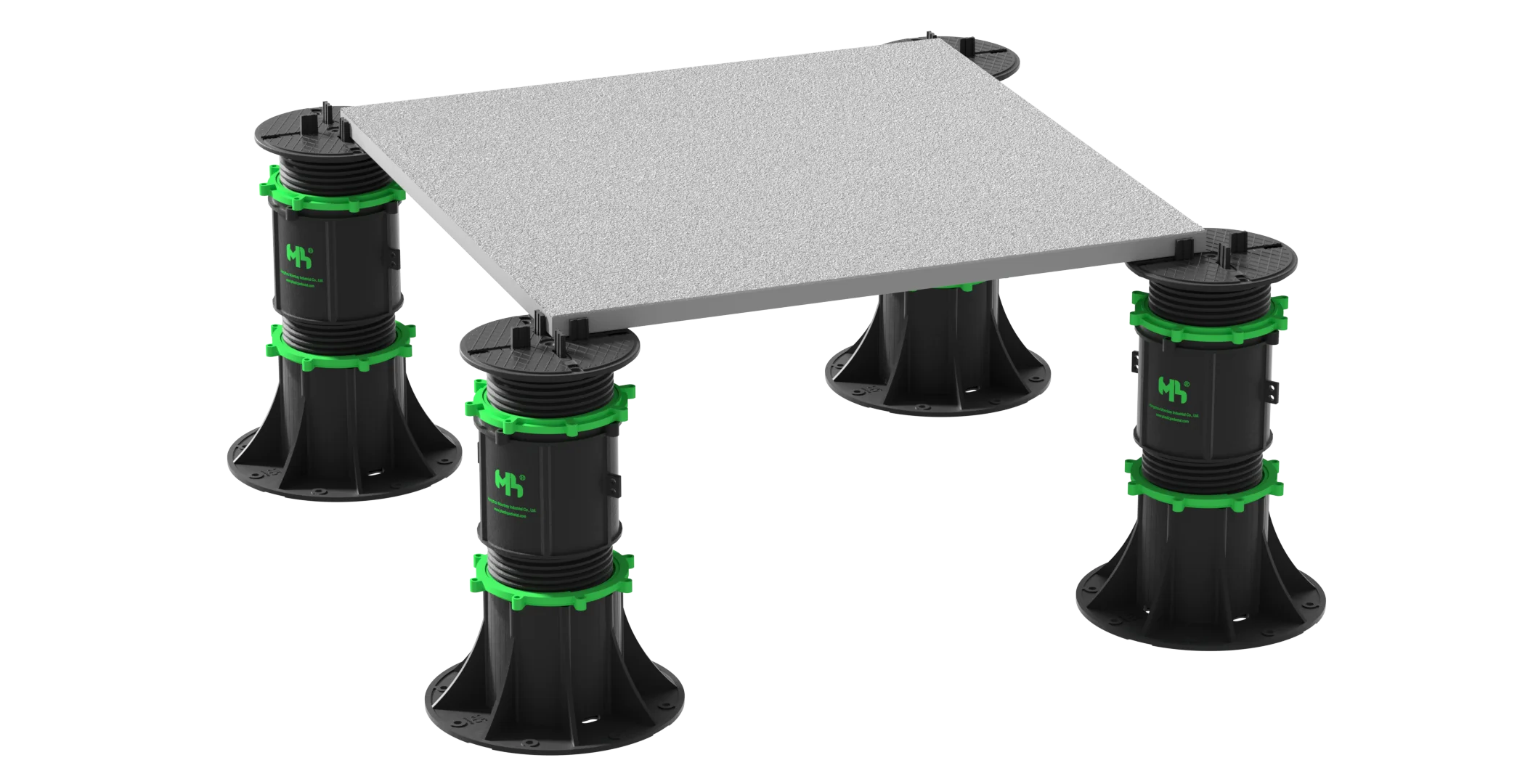 Seat height tile pedestal adjustable raised floor support plastic pedestal