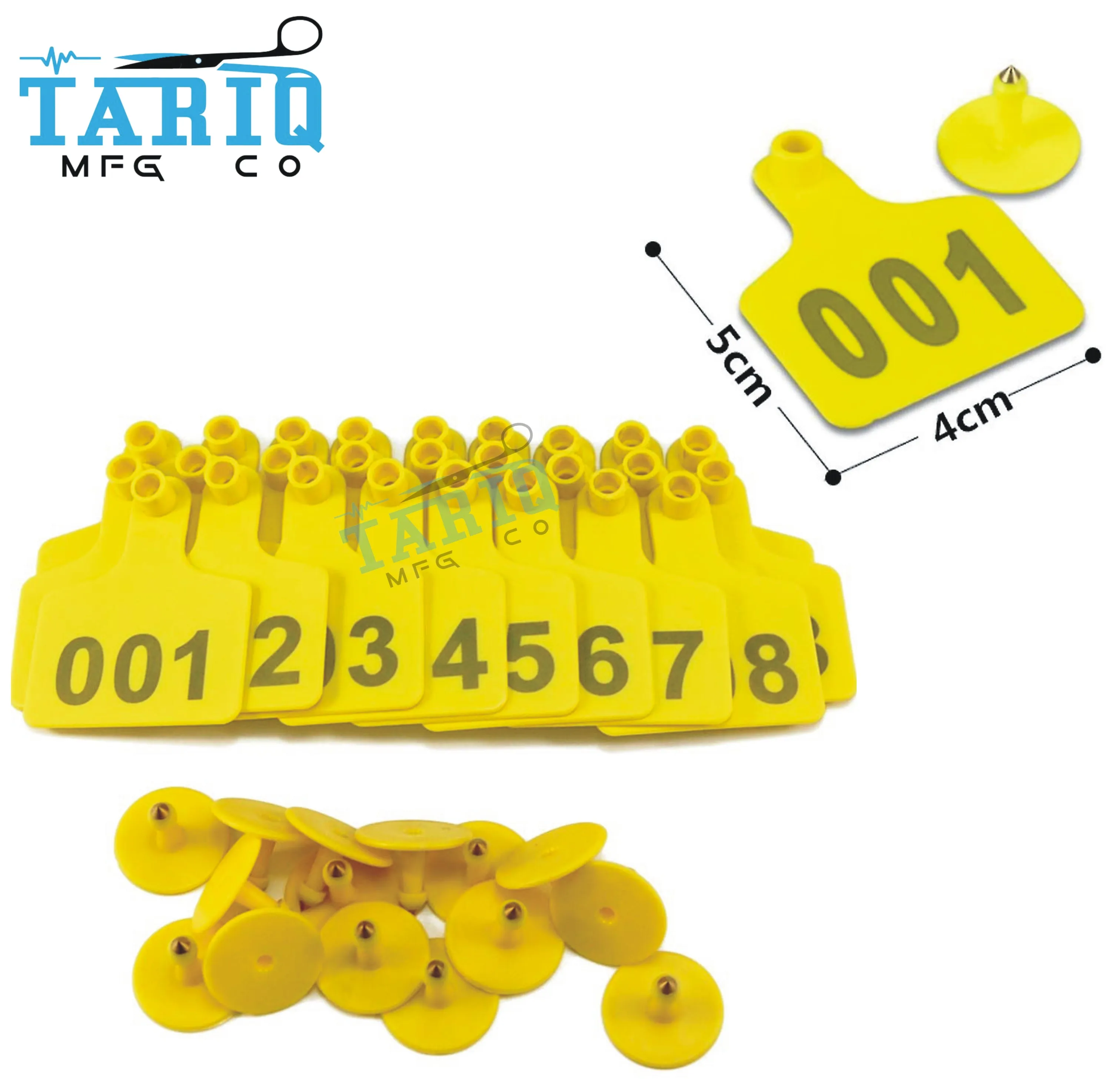 High Quality Cattle Ear Tags Large Plastic Livestock Ear Tag Marker for Pig Goat Cattle Cow Animal Ear Tags