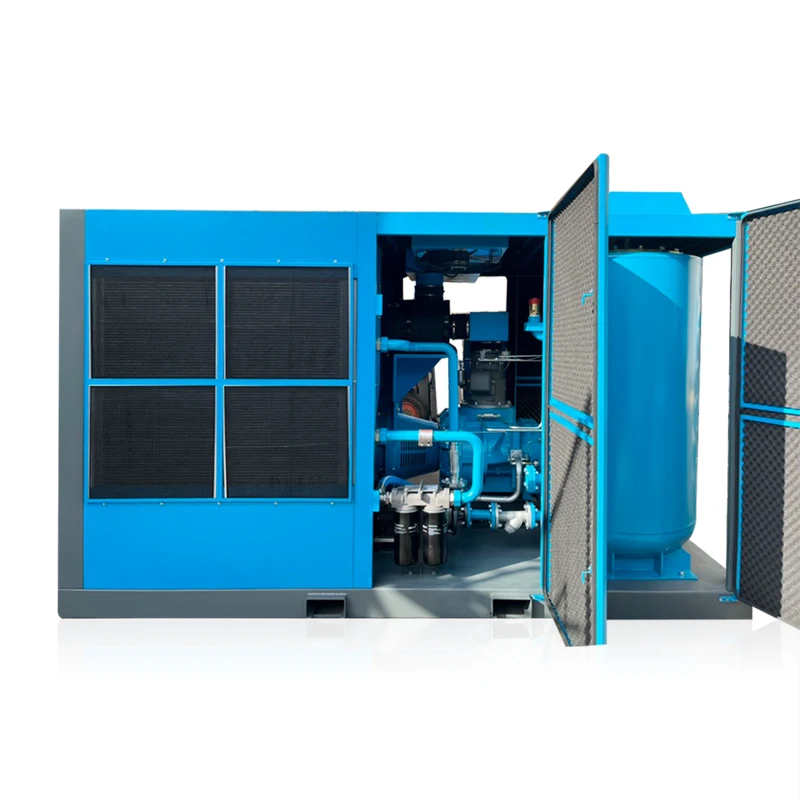 125HP 90kW Low Pressure High Volume Screw Air Compressor for Textile Industry