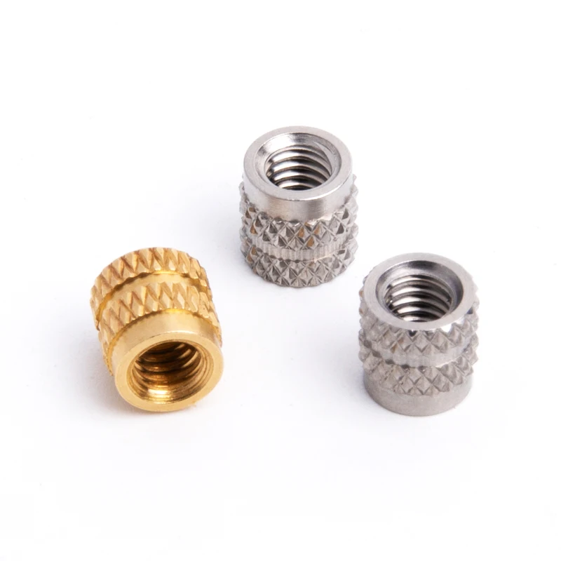 OEM Thread Insert Nut Brass Stainless Steel Carbon Steel Plastic molding in Nuts for Plastic 3D Prints