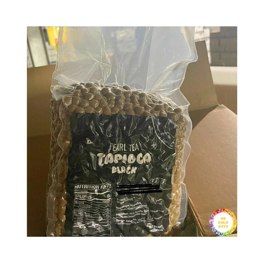Factory Supply Brown Sugar Flavored Tapioca Pearls Powder For Milk Tea Bubble Tea Ingredients Boba Konjac 3Q Popping Pearls