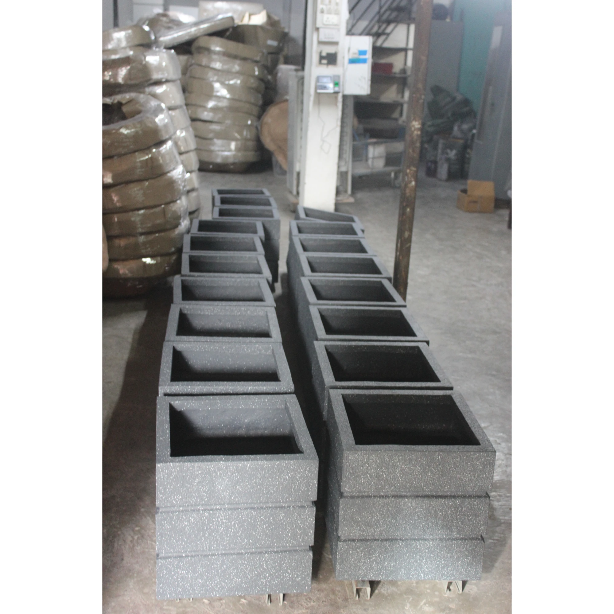 KNT оптовая продажа классический вид полимерный квадратный стеклопластиковый горшок для растений используемый в домах гостиницах торговых центрах офисах и аэропортах