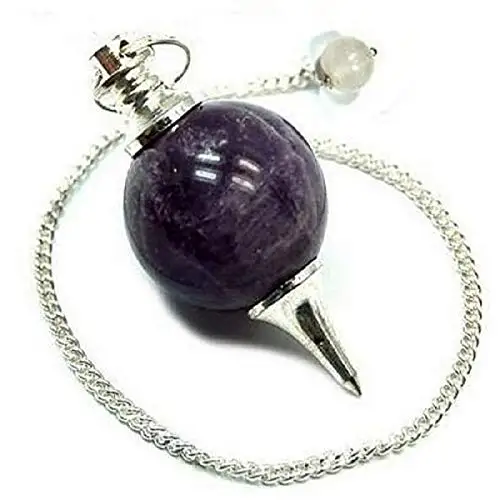 Natural Stone High Quality Polished Round Amethyst Balls Pendulum Gemstone Round Stone Balls Pendulum For Healing
