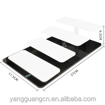 Sunglasses retail shop Optical glasses rack design red white acrylic shelf sunglass stand display props tray