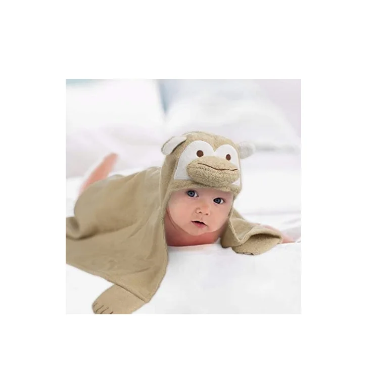 Newborn Baby Bath Robe Microfiber Printing custom name blanket Wholesale Hooded Kid Bathrobes Belted Robe Towel Photo Outfit