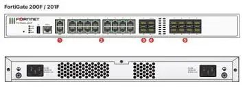 FG-200F Fortinet FortiGate NGFW на среднем уровне серия-паяный пластинчатый теплообменник аппаратного устройства только в том