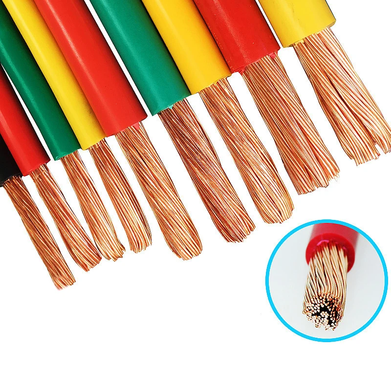 Factory Manufacturing High Flexibility Copper Cabling 0.75mm-120mm² Power Cables Insulated Electrical Soft Wire