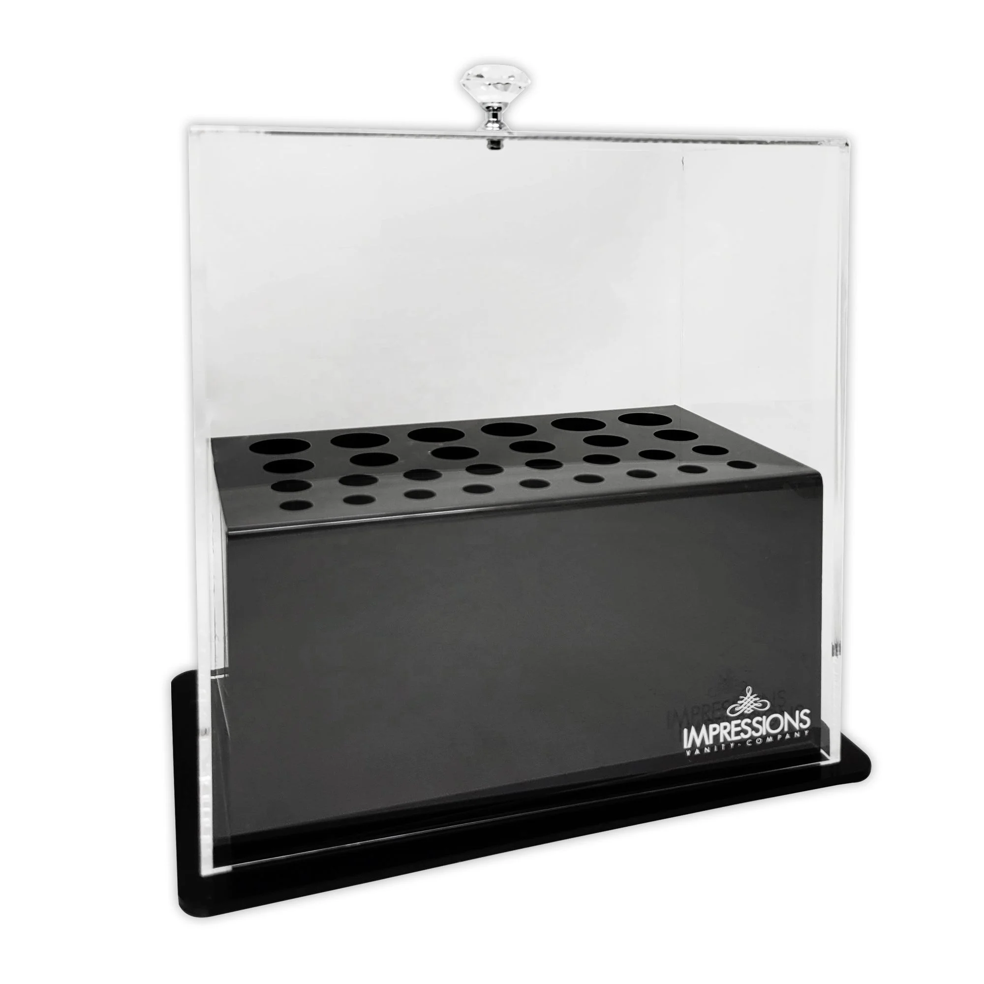 2023 Most Popular Acrylic Desk Organizer Make Up Acrylic Box Makeup Brush Organizer With 3 Drawers