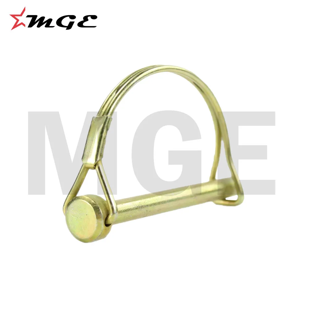 Golden Zinc plated Strong Round Shaped PTO Pins For Farm Implements Parts