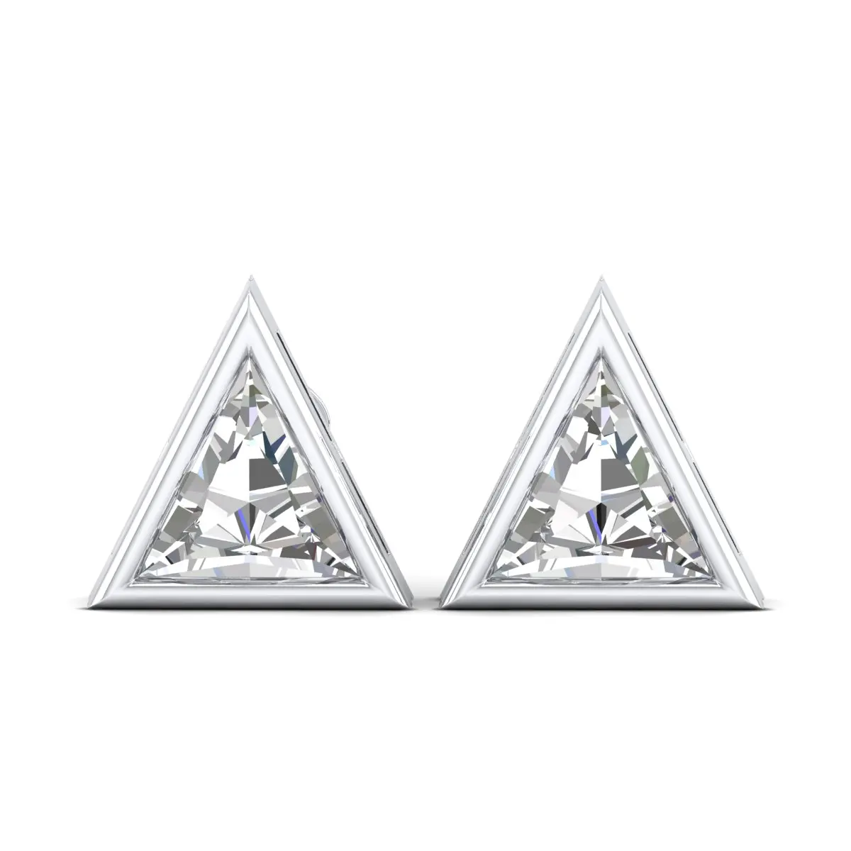 REYES New Design Custom Fine Jewelry 925 Sterling Silver Lab Grown 1.91 Carat Diamond Earrings fro Women Anniversary Gifts