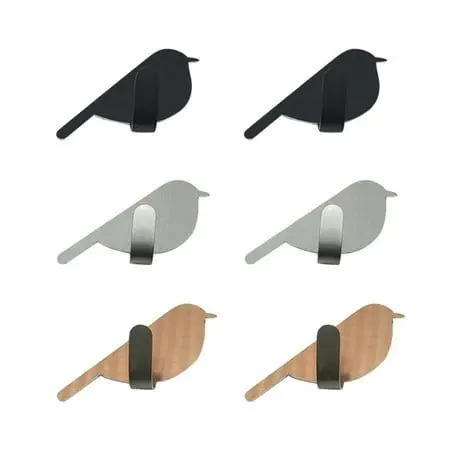 High-end antique-look stainless steel hooks for modern bathroom decor silver polished finished