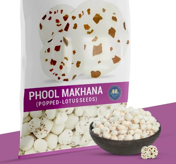 Hand-Picked Fox Nut Makhana 20-28 mm High Quality Indian Organic Smile Flavored High Nutrition /Dried Fruits/Nuts & Kernels