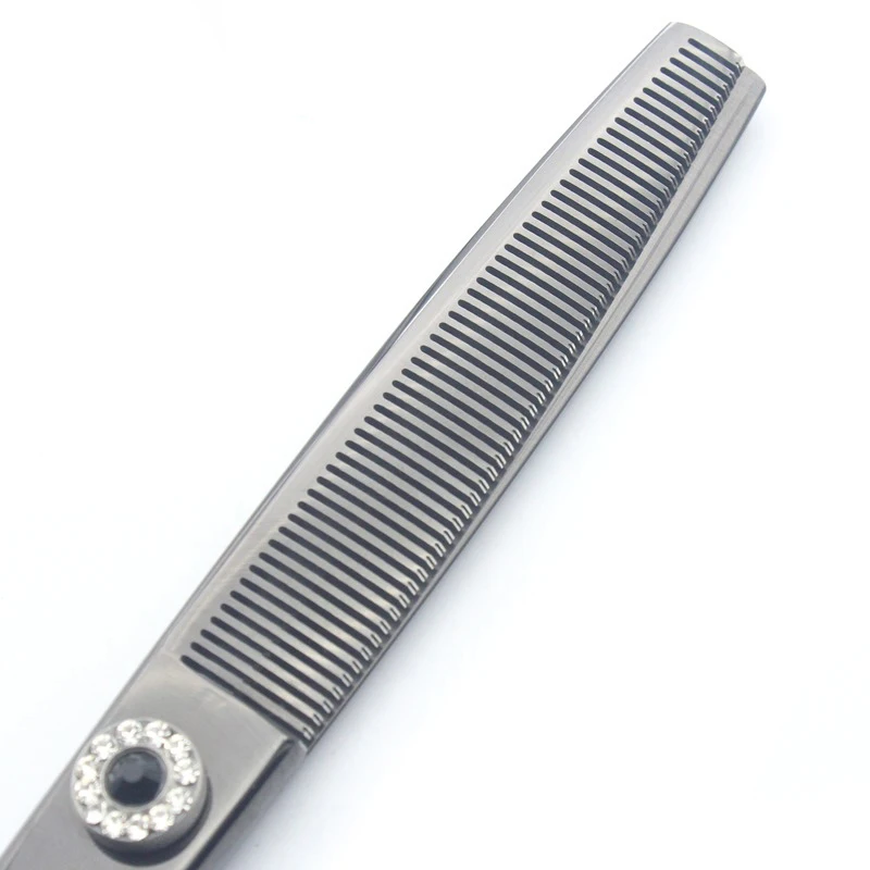 Midnight Black Professional High Quality Pet Grooming Thinning Scissors Kit 6.5 inch 440C Stainless Steel