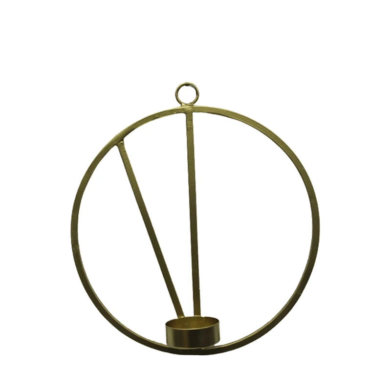 Iron Wall Decorative T Light Holder White Color Wall Hanging Candle Holder For Home & Wedding Decoration