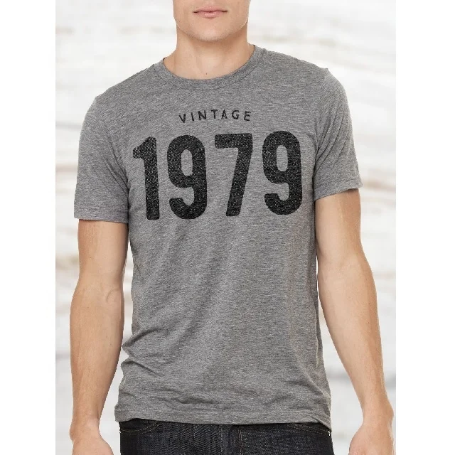 Basic Cheap Custom Print Election Give Away Oem Spun Poly Cotton Fabric Round Neck Promotional Mens T-shirts On Demand Apparel