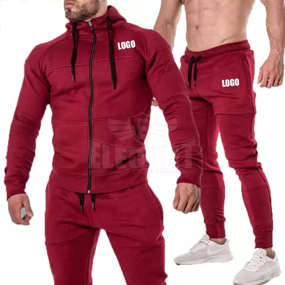 American sleeves Slim fit Fashion men wholesale sportswear slim fit men winter tracksuit Outwear tracksuit for men sweat suit
