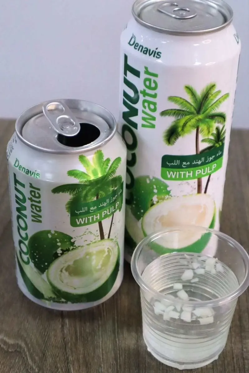 Частная Марка 100% кокосовой воды с целлюлозой от вьетнамской фабрики