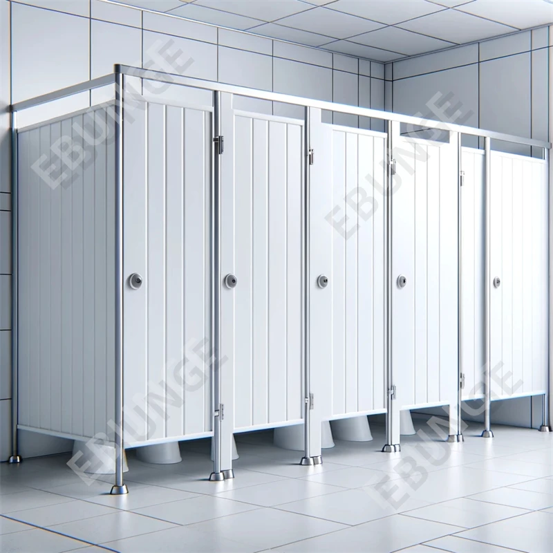 Wood Grain Design Washroom Cubicle Restaurant Bathroom Stalls Modern Aluminum Honeycomb Board Toilet Cubicle Partition