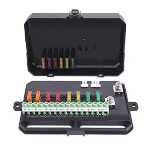 MICTUNING Universal  Push Button Switch Touch Screen Circuit Control Box 8 Gang Switch Panel Kit for Car Truck Pickup Boat