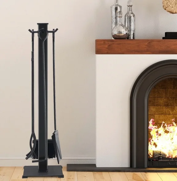 5 Pieces Fireplace Iron Fire Place Tool Set BY KSN
