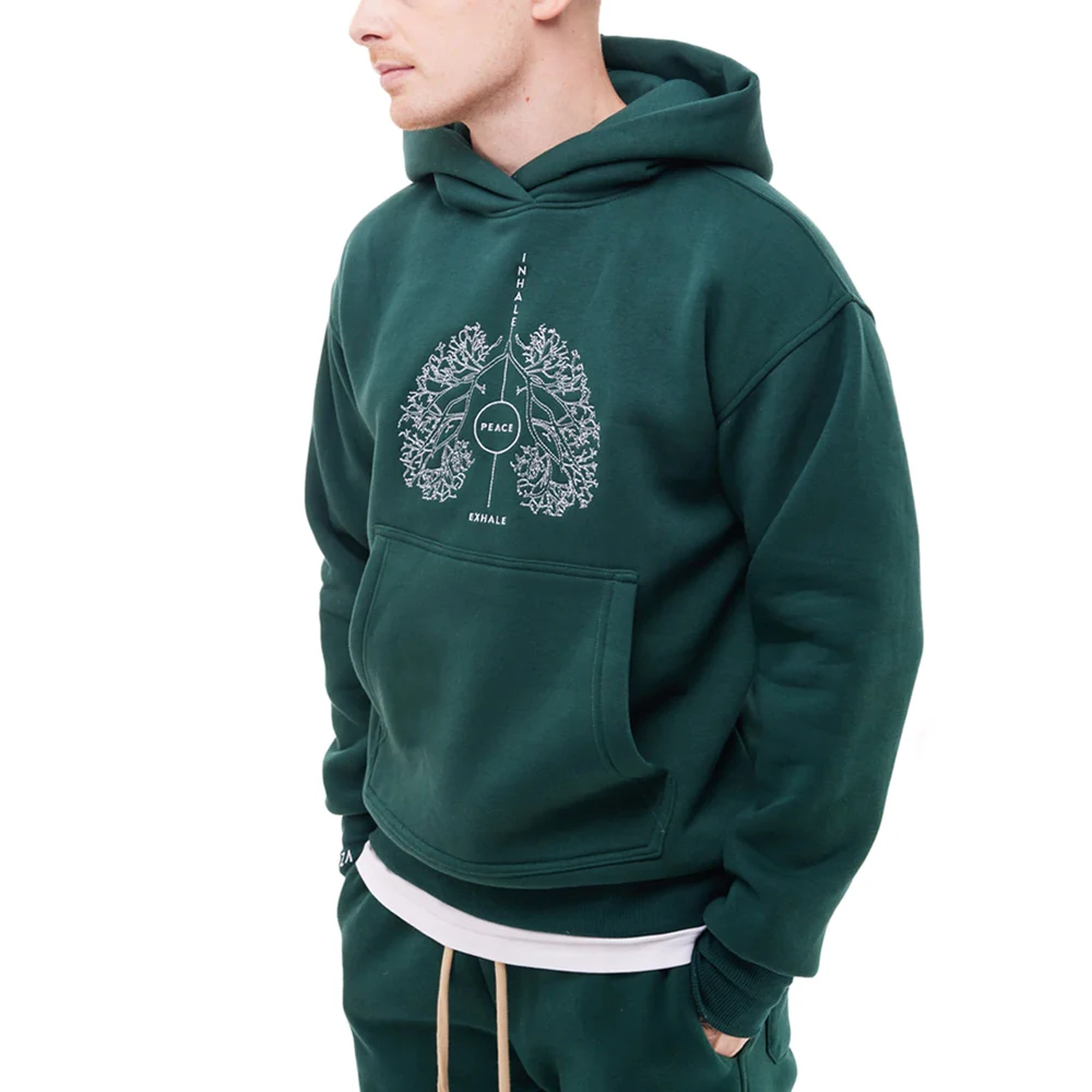 Casual Wear Adult Size Comfortable Fit Men Embroidered Hoodie 2023 New Arrival Latest Design Men Embroidered Hoodie