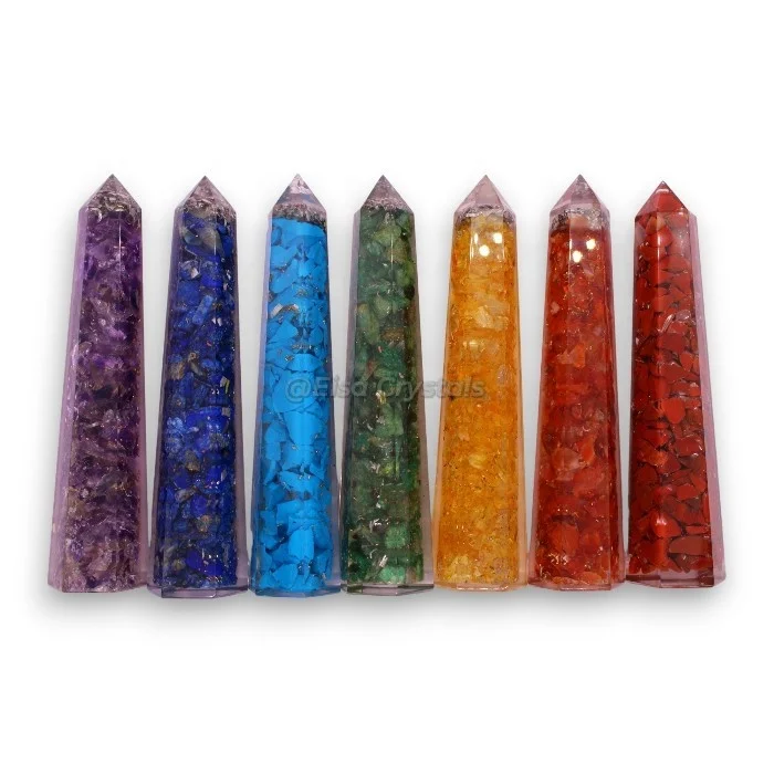 Cheap Price Red jasper Orgone Tower Points Crystal Supplier Orgonite Point Gemstone Natural Mineral Crystals Healing Stones Sale