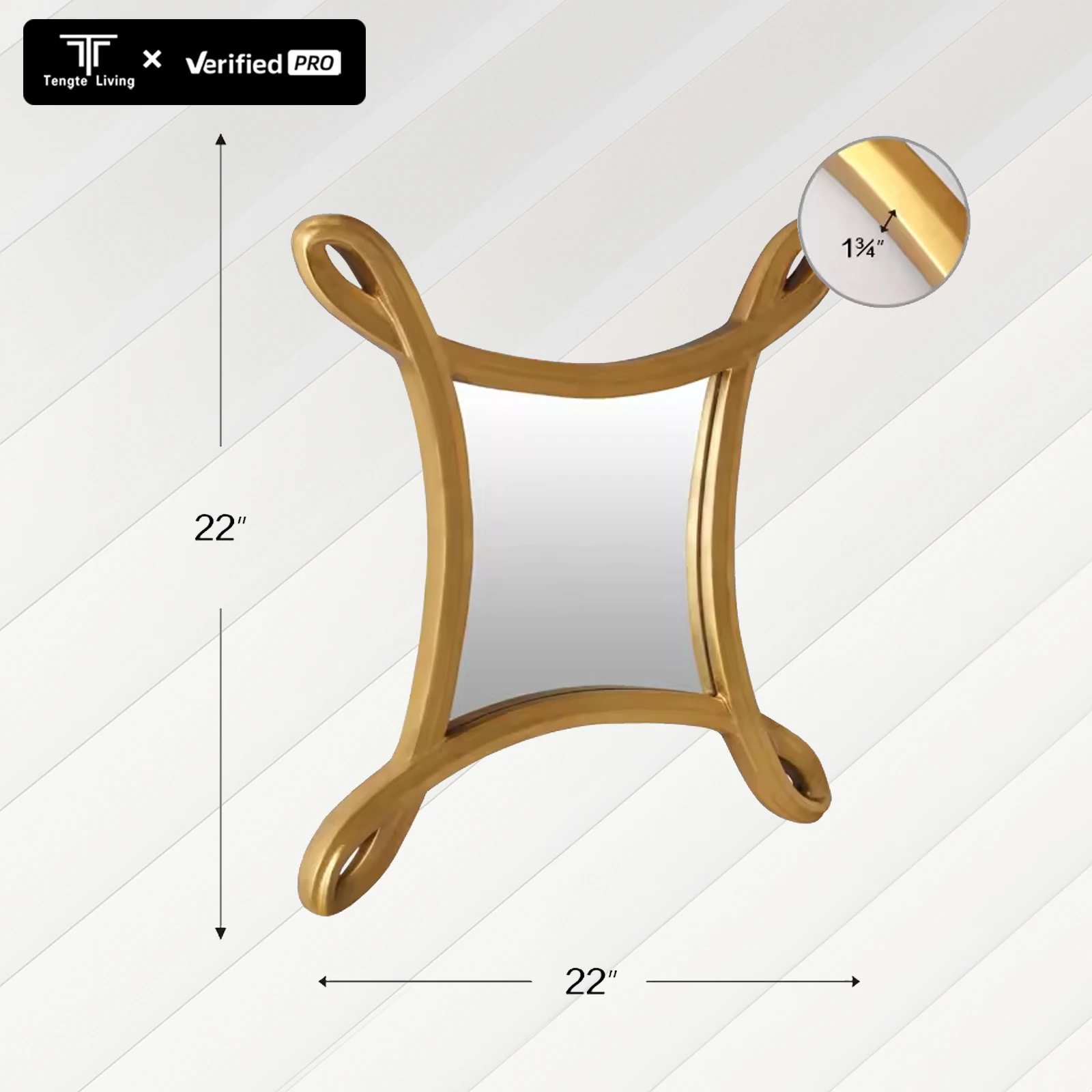 Modern Design Diamond Shaped Wall Decorative Mirror Wholesale Can be spliced into Multiple Pieces for Living Room Decoration