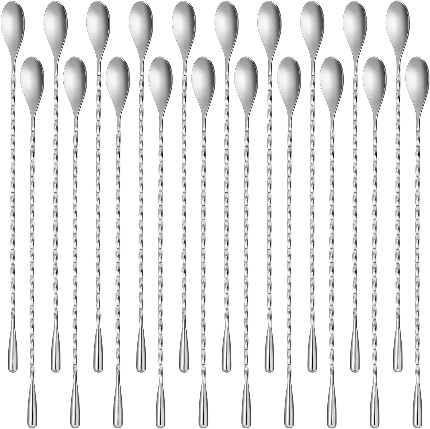 New Stock Arrival for Sale Stainless Steel Bar Spoon Gold Swizzle Stirrer Sticks Cocktail Spoons