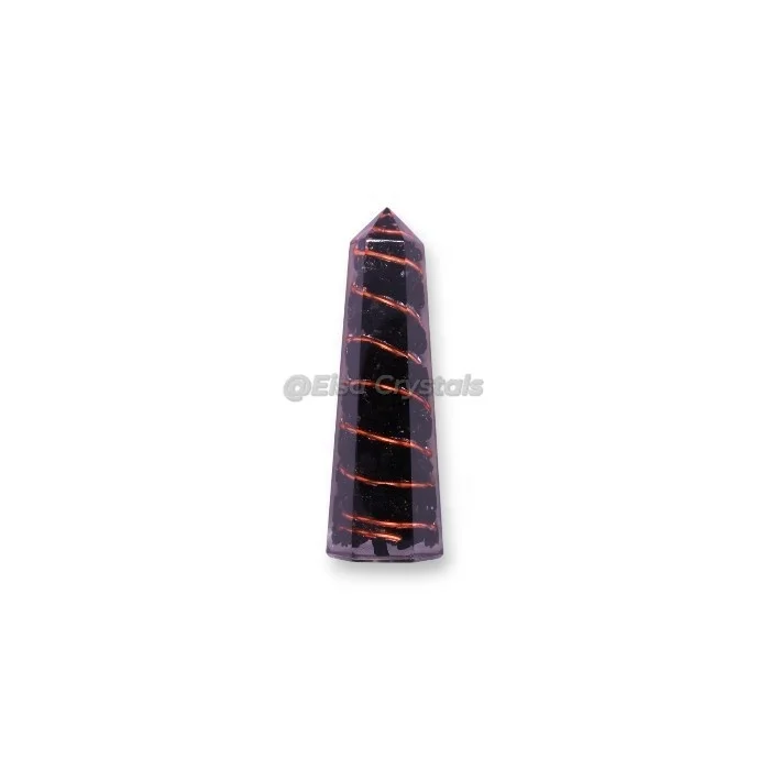 Exclusive 7-Chakra Orgone Tower Crystal Wand Ethically Sourced Feng Shui Gemstone Energy Healing Stone Metaphysical Crystals