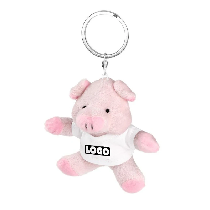 OEM Cartoon Soft Plushie Cute Plush Keychain Animal for Delightful Mascot Pendant 1pc/pp Bag Plush Toy