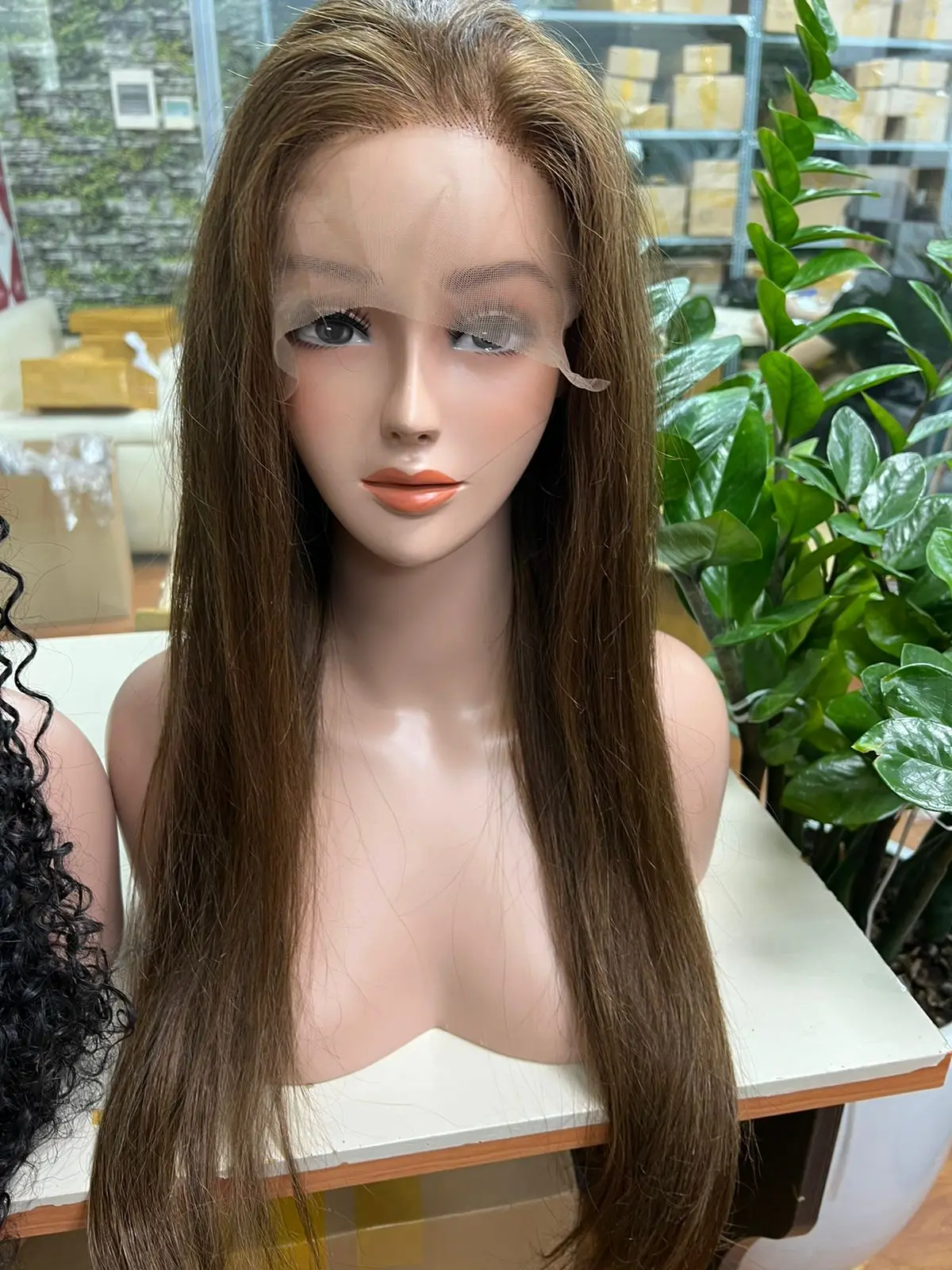 Beautiful Front Lace 13x6 Wigs Silky Natural Straight Wholesale Factory 100% Human Hair Natural Color