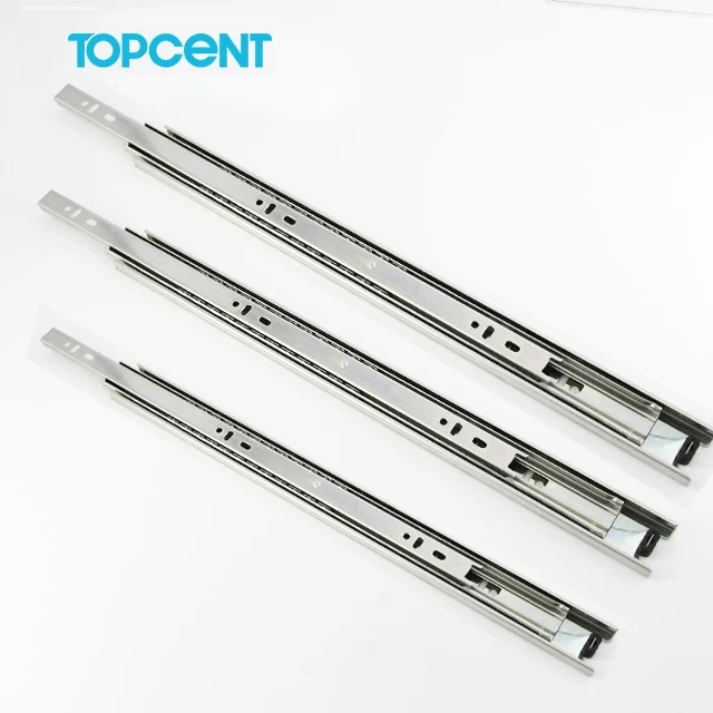 TOPCENT Furniture Metal Kitchen Telescope Channel rieles para cajon Cabinet Hardware Drawer Slide Rail