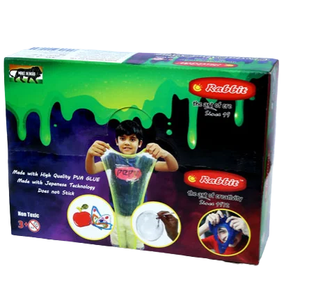 Buy Premium Quality Crystal Mud Slime Display Box For Kids Playing Uses Mud Manufacture in India By Exporters