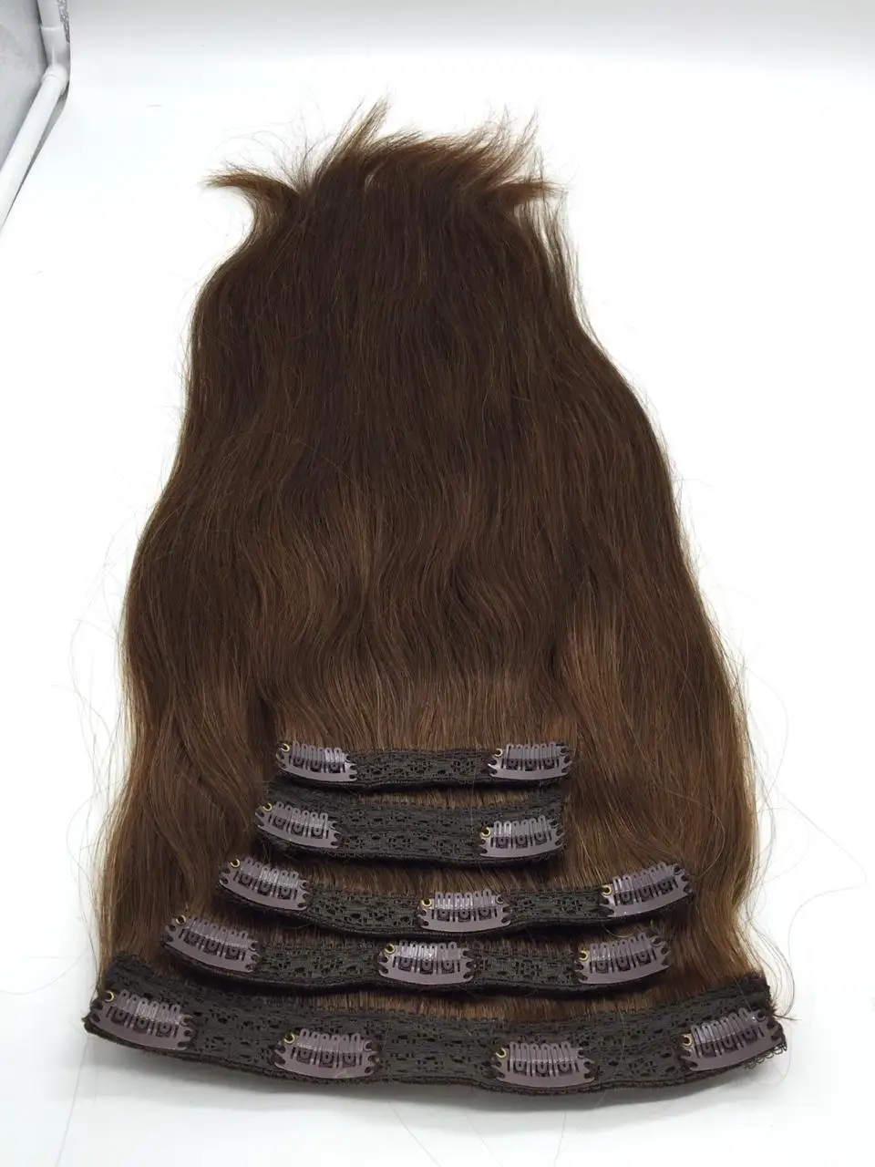 wholesale remy real human hair double drawn 100  human hair clip in hair extensions cuticle aligned