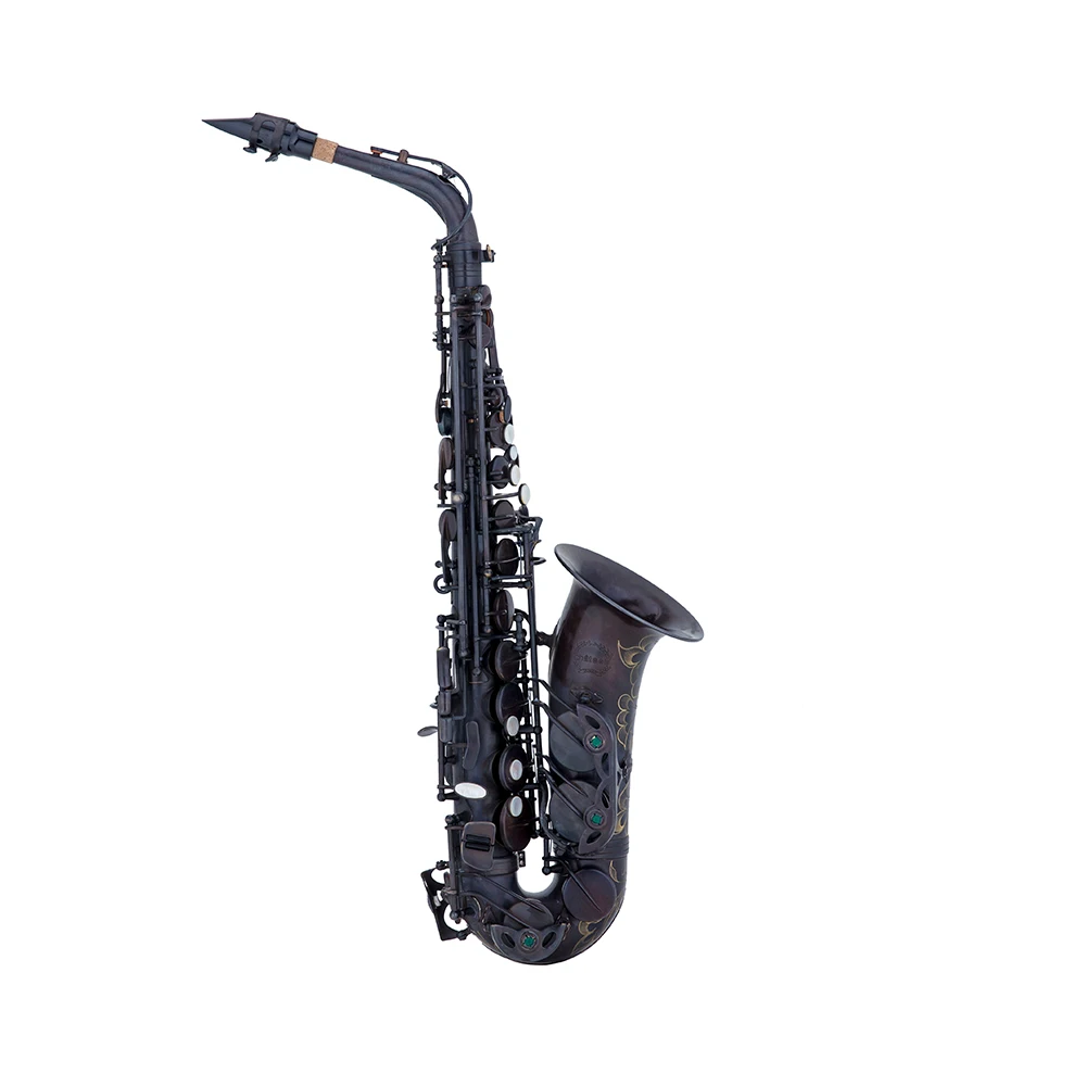 Taiwan Black Alto Saxophone Big Bell Saxophone