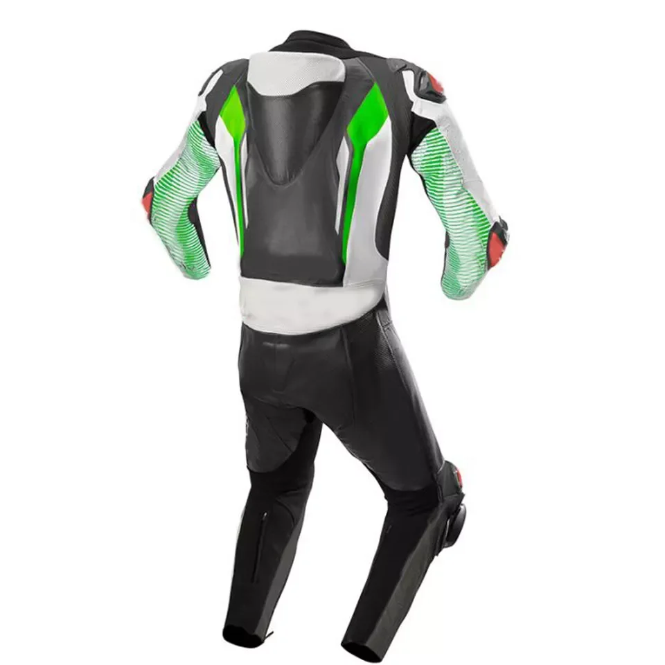 Custom Made Motorbike Cowhide Biking Racing Sport Leather one piece Suit Genuine Leather High Speed Race Motorcycle Leather Suit