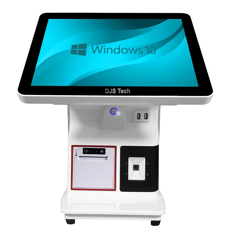 15.6inch i3 i5 i7 CPU Touch POS Machine RAM 8GB SSD 256GB Win10 58 mm Printer All in One POS