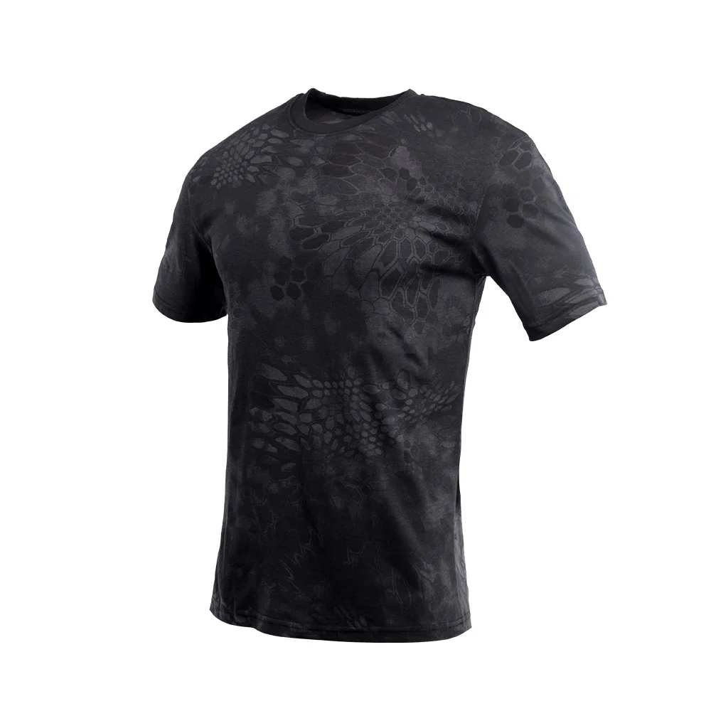 100% cotton Men Short Sleeve Camouflage Tactical Shirt Hunt Combat Multicam Camo Short Sleeve T Shirt