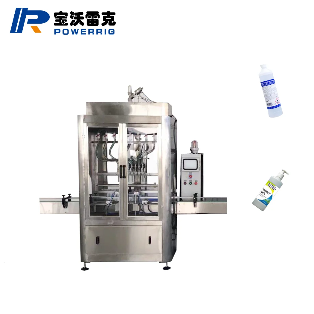 Automatic Explosion-proof Glass Bottle Liquid Vacuum Industrial Alcohol Ethanoll Filling Machine