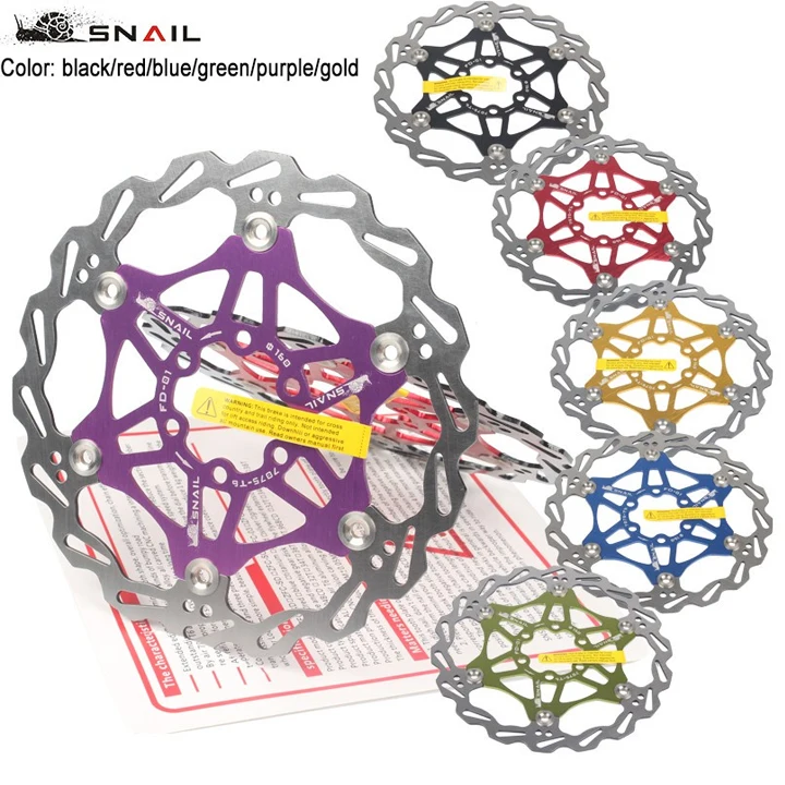 Snail 203 Disc For Bike Bicycle Floating Brake Rotor Six Nail Brake Pad Mountain Bike Floating Disc Six Nail Disc Brake Pad
