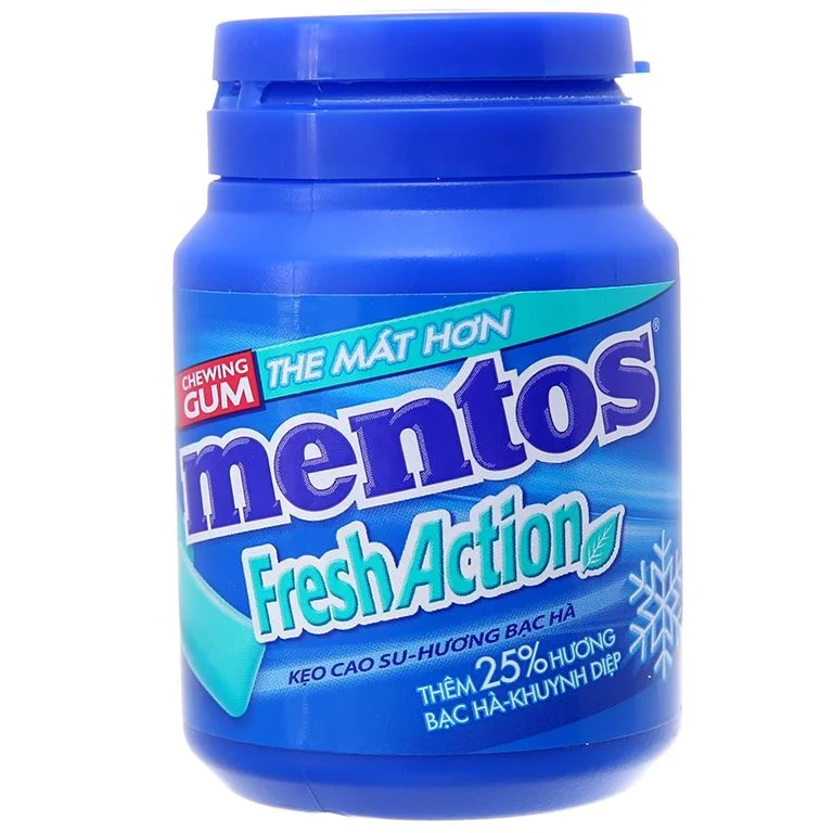MENT0S fresh action chewing gum jar 56g