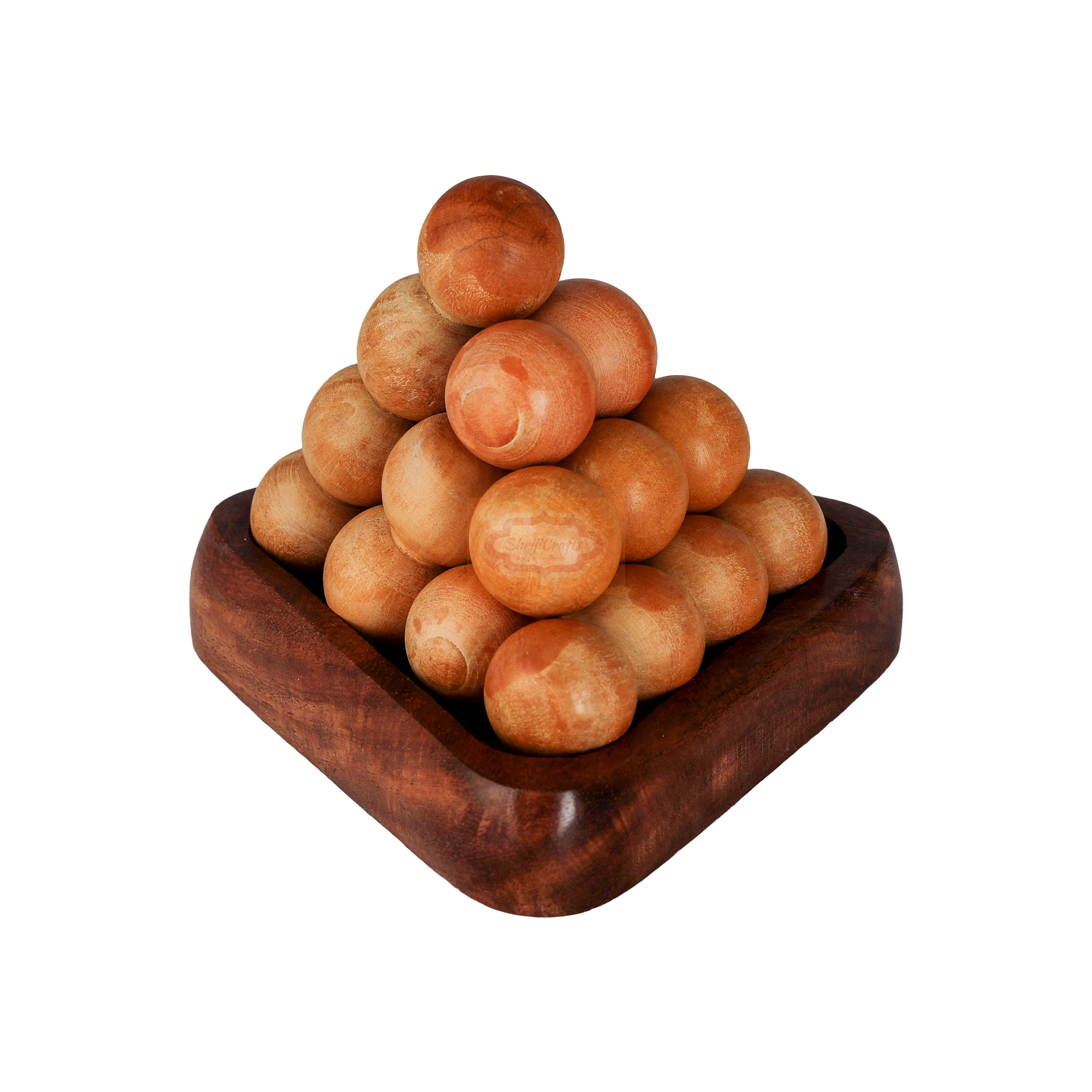 Shriji Crafts Handmade Wooden Pyramid puzzle Game for kids and Children Gifts Travel family games best Christmas Year  New Year