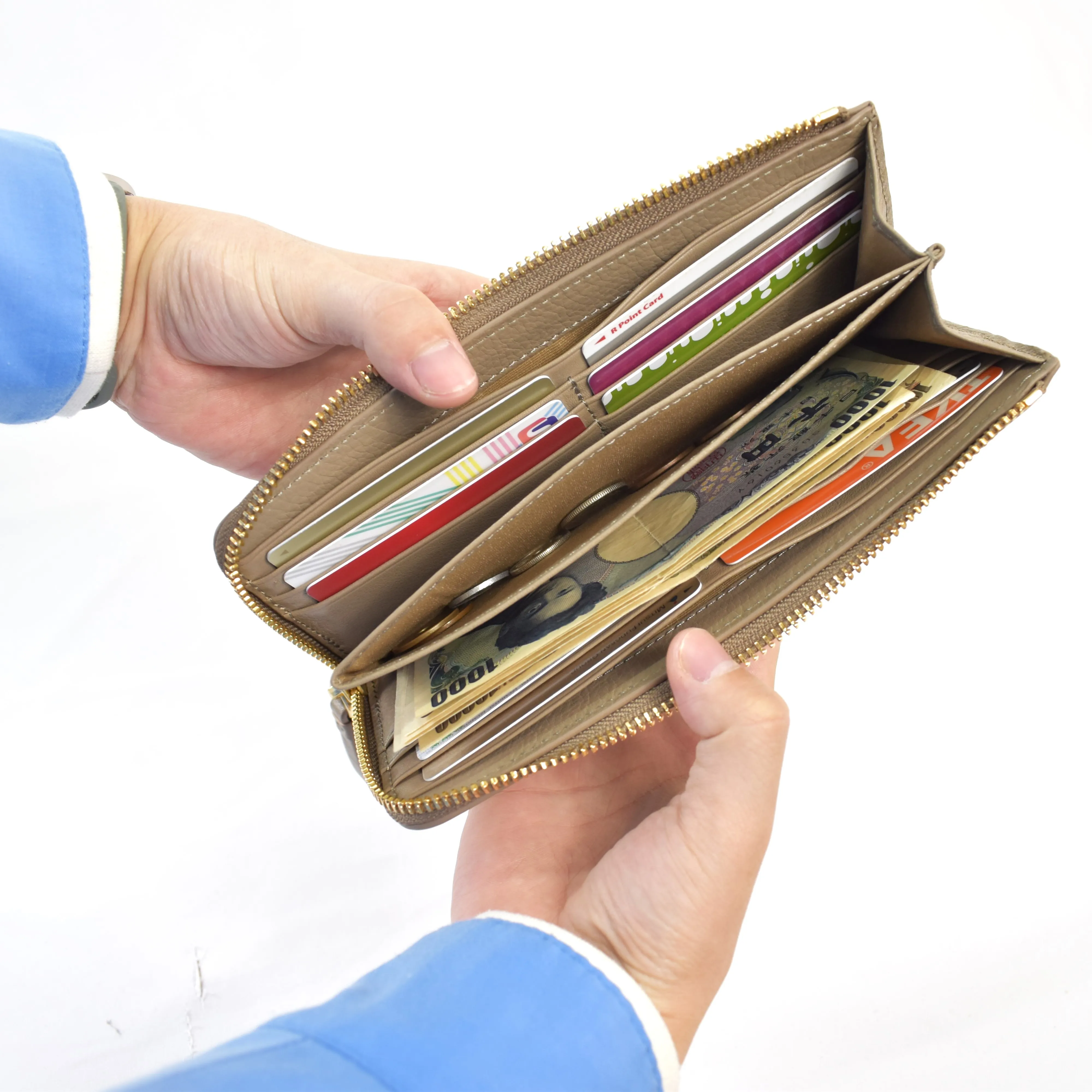 Unique Grainy Texture Convenient Travel Card Leather Wallet for Men