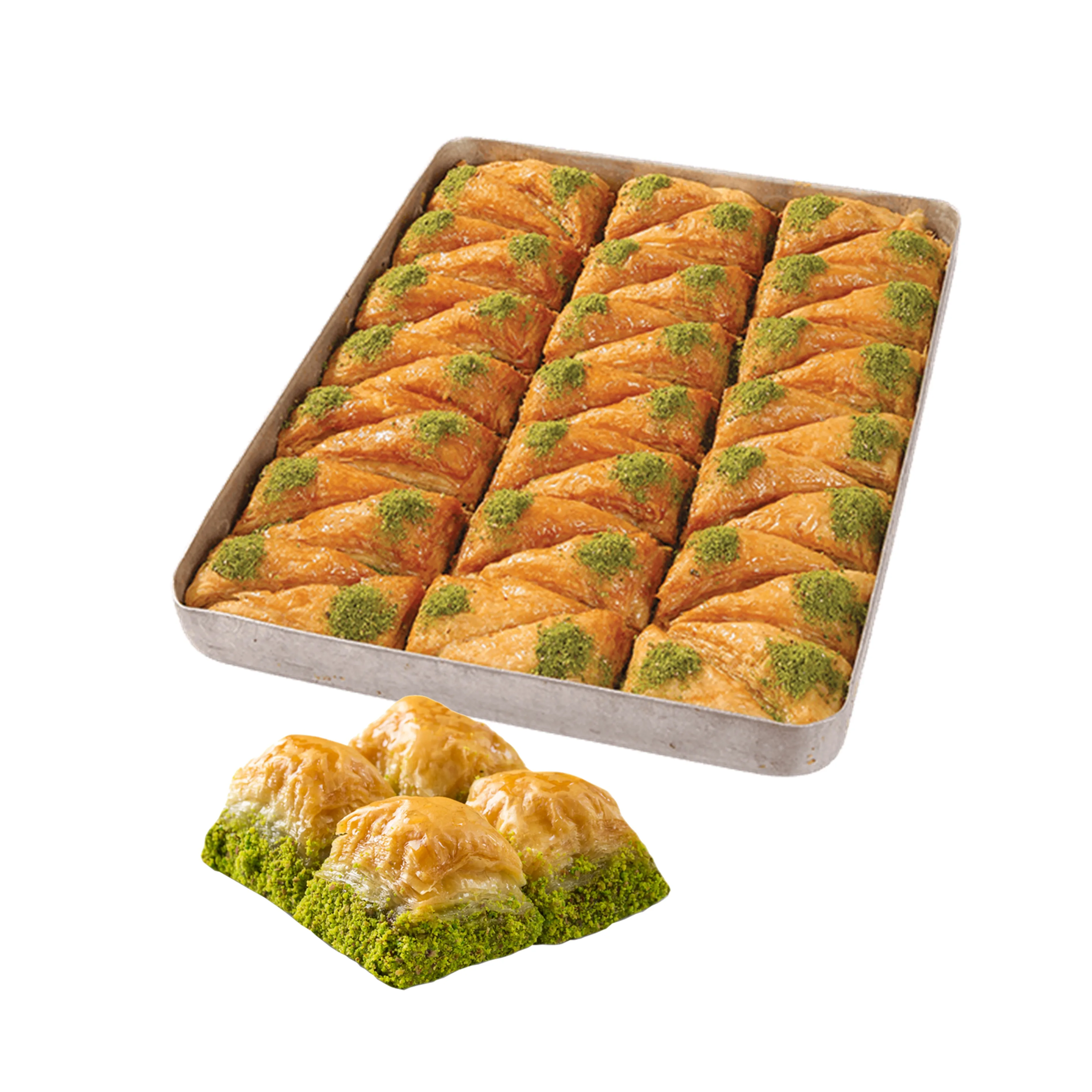 Wholesale Turkish Baklava Original Best Dessert Turkish Baklava with Pistachio Dry Baqlawa walnut Turkish Baqlawa HACCP