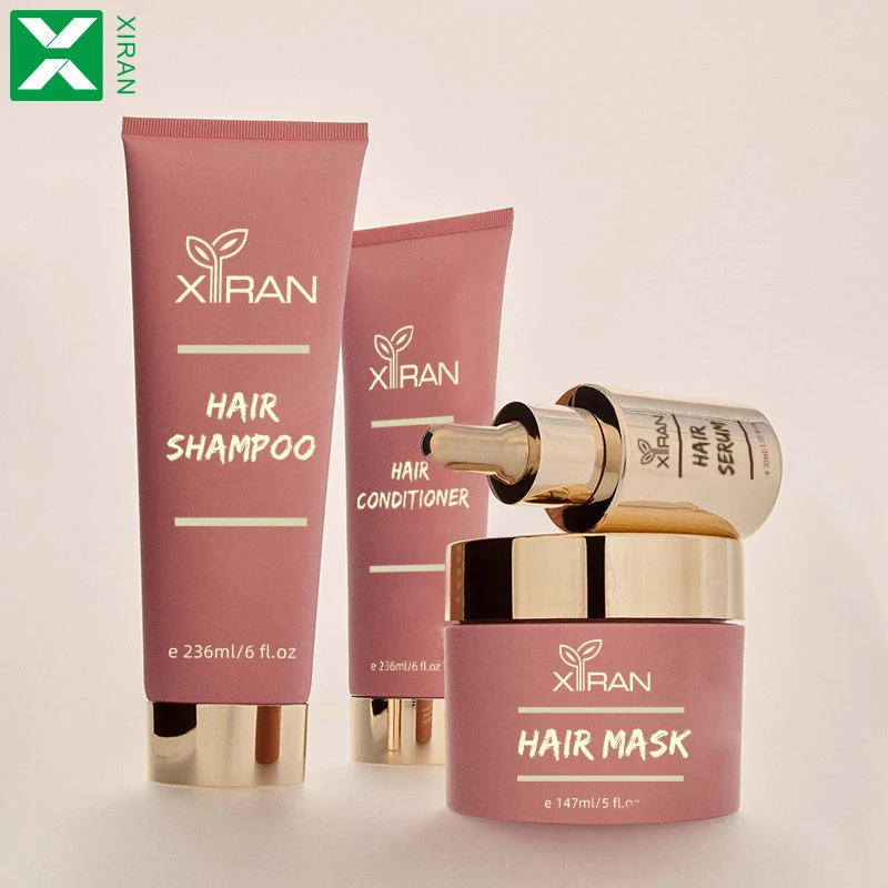 Private Label Luxury Anti Hair Loss Hair Care Set With Marula Oil Moringa Seed Oil Hair Growth Afro Shampoo And Conditioner