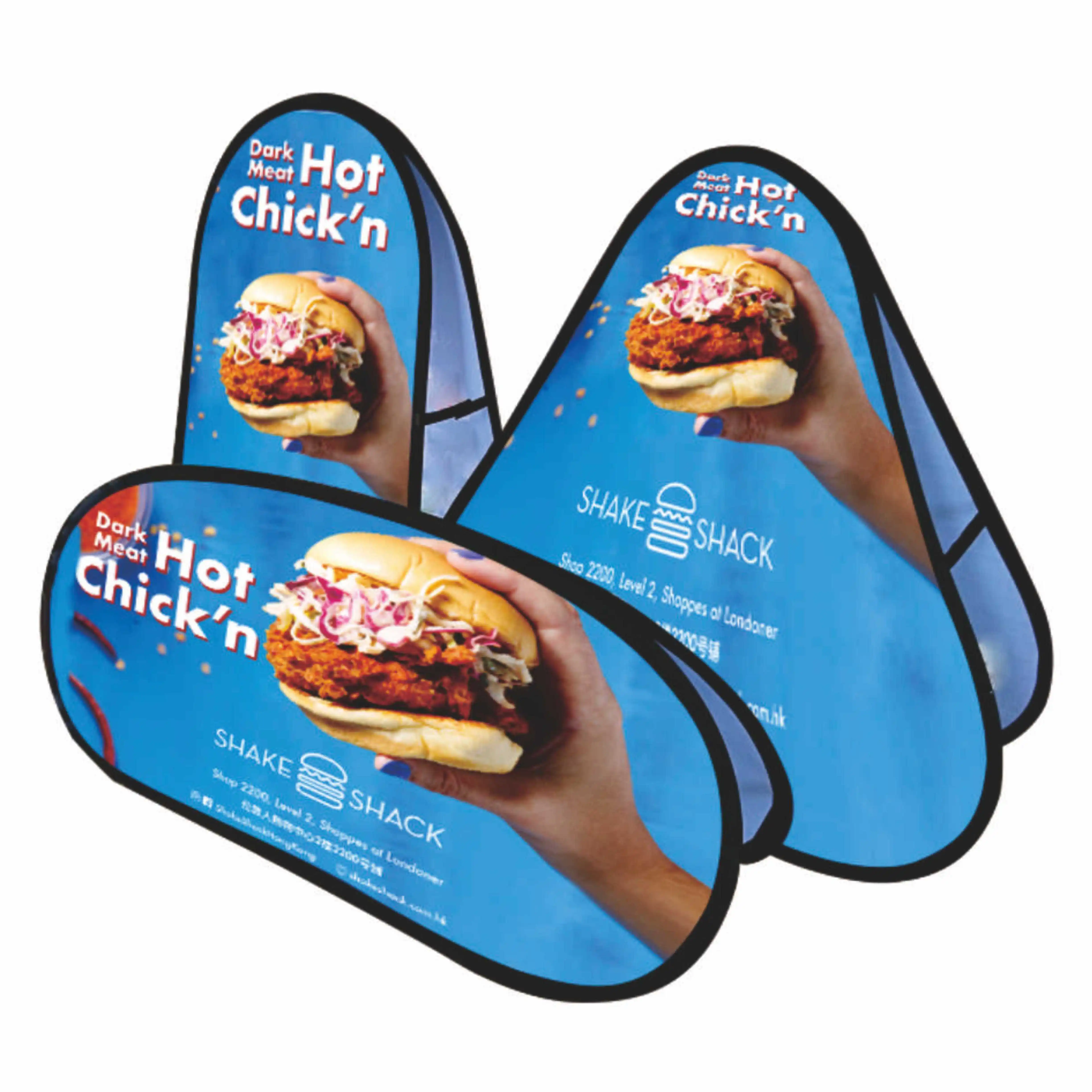 Pop up banner Oval Outdoor Sports Advertising Pop Out banner Sign 1x2m Pop up A frame banners