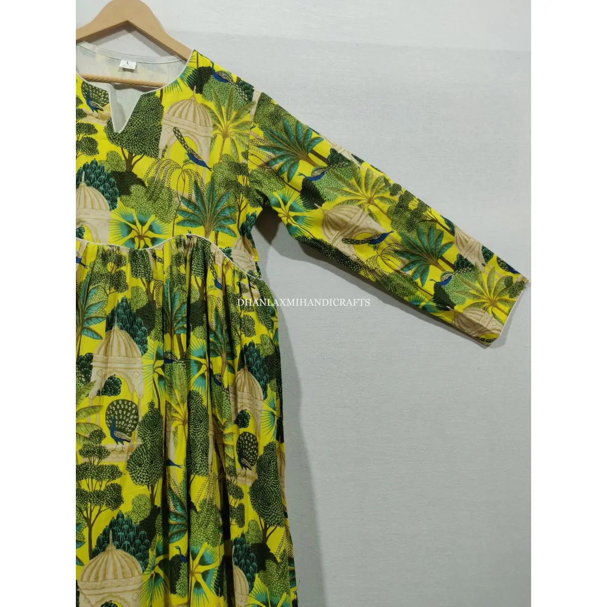 Women Apparel Cotton Printed Indian Tunic Multi-Color Bohemian Wholesale Wrap Dress Summer Designer Beach Wear